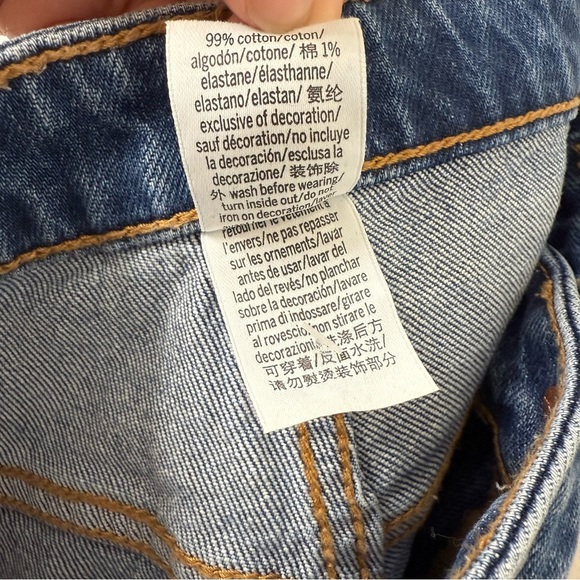 {12} DENIM BY PINK HIGH-RISE STRAIGHT JEANS - Picture 8 of 9